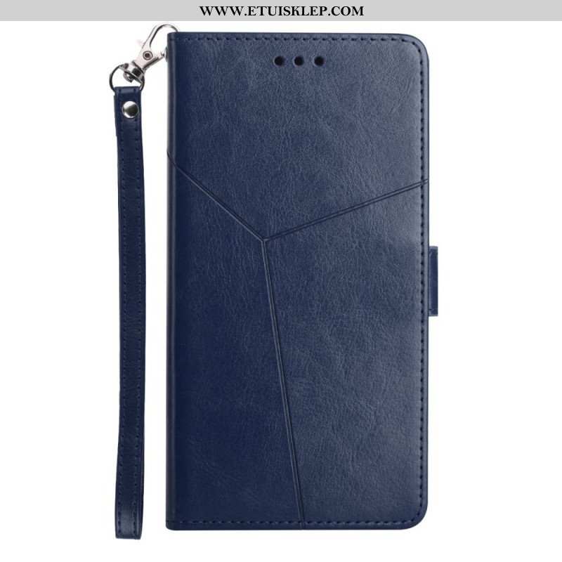 Etui Folio do Samsung Galaxy M12 / A12 Stylowa Skórzana Konstrukcja Geo Y